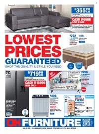 OK FURNITURE specials - From Monday 12 Jan 2026 (2026-01-12 - 2026-01-25)