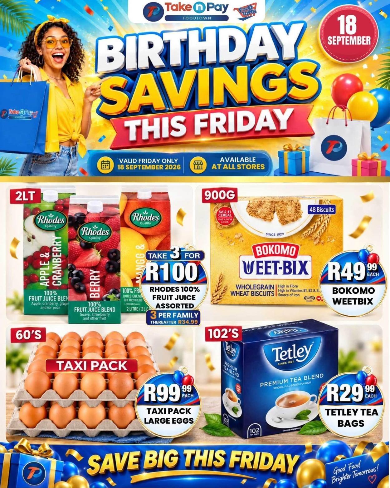 TAKE N PAY specials - From Friday 18 Sept 2026