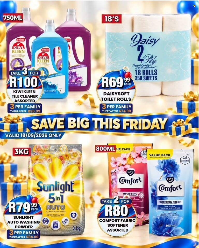 TAKE N PAY specials - From Friday 18 Sept 2026