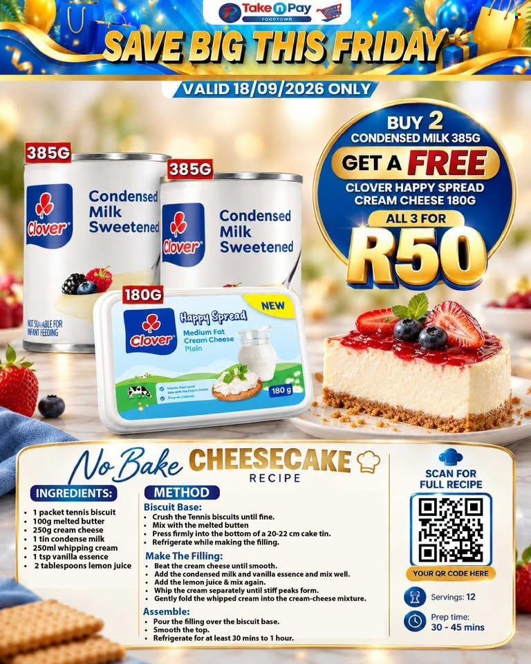 TAKE N PAY specials - From Friday 18 Sept 2026