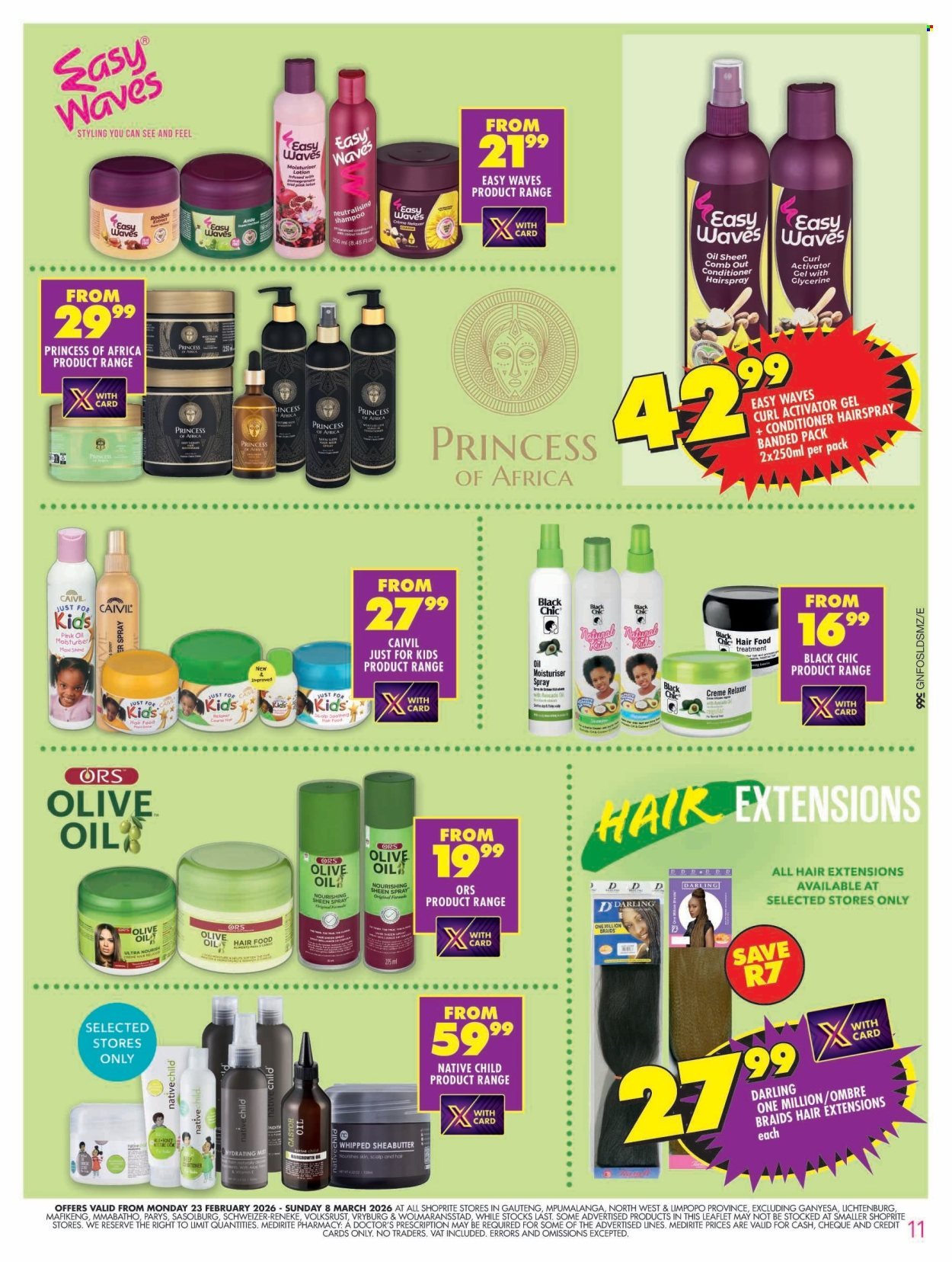 SHOPRITE specials - Hair and Beauty Gauteng (2026-02-23 - 2026-03-08) | 11