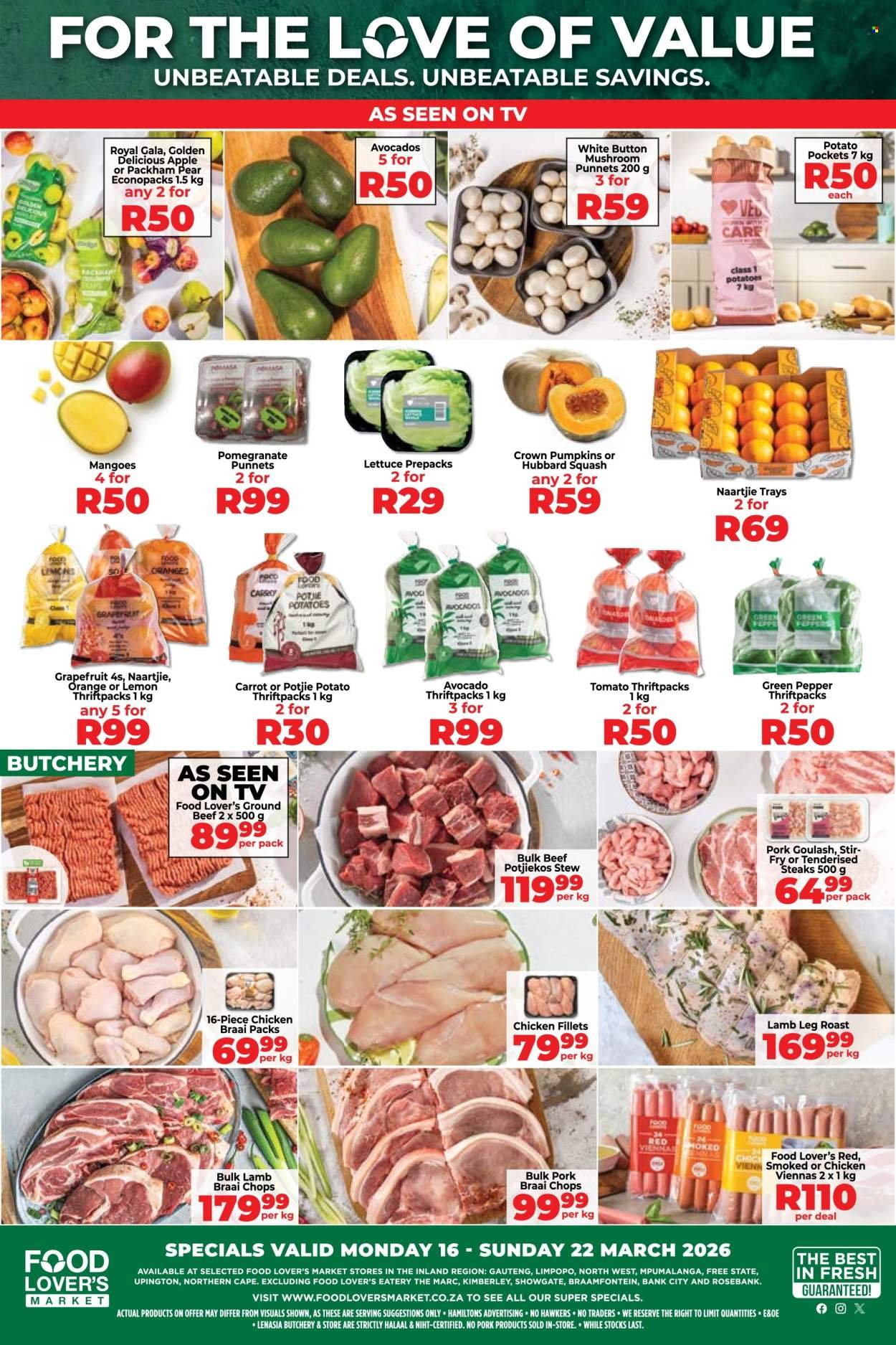 FOOD LOVER'S MARKET specials - From Monday 16 Mar 2026 (2026-03-16 - 2026-03-22) | 1