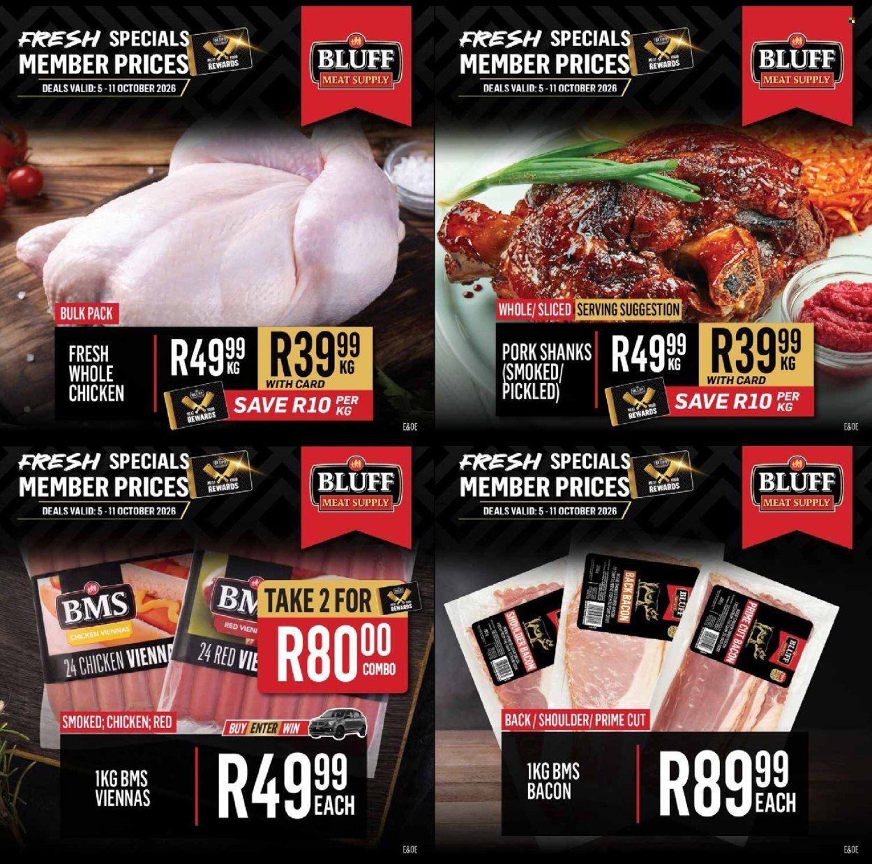 BLUFF MEAT SUPPLY specials - From Monday 5 Oct 2026