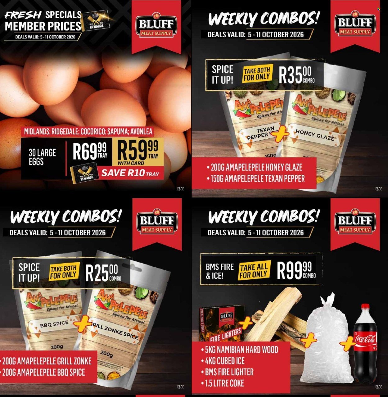 BLUFF MEAT SUPPLY specials - From Monday 5 Oct 2026
