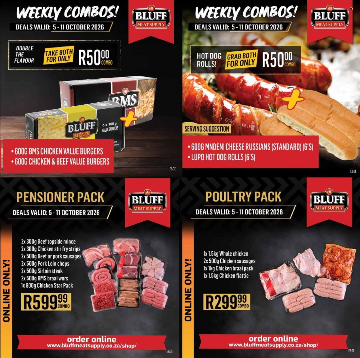 BLUFF MEAT SUPPLY specials - From Monday 5 Oct 2026