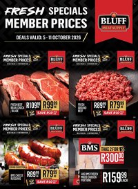 BLUFF MEAT SUPPLY specials - From Monday 5 Oct 2026
