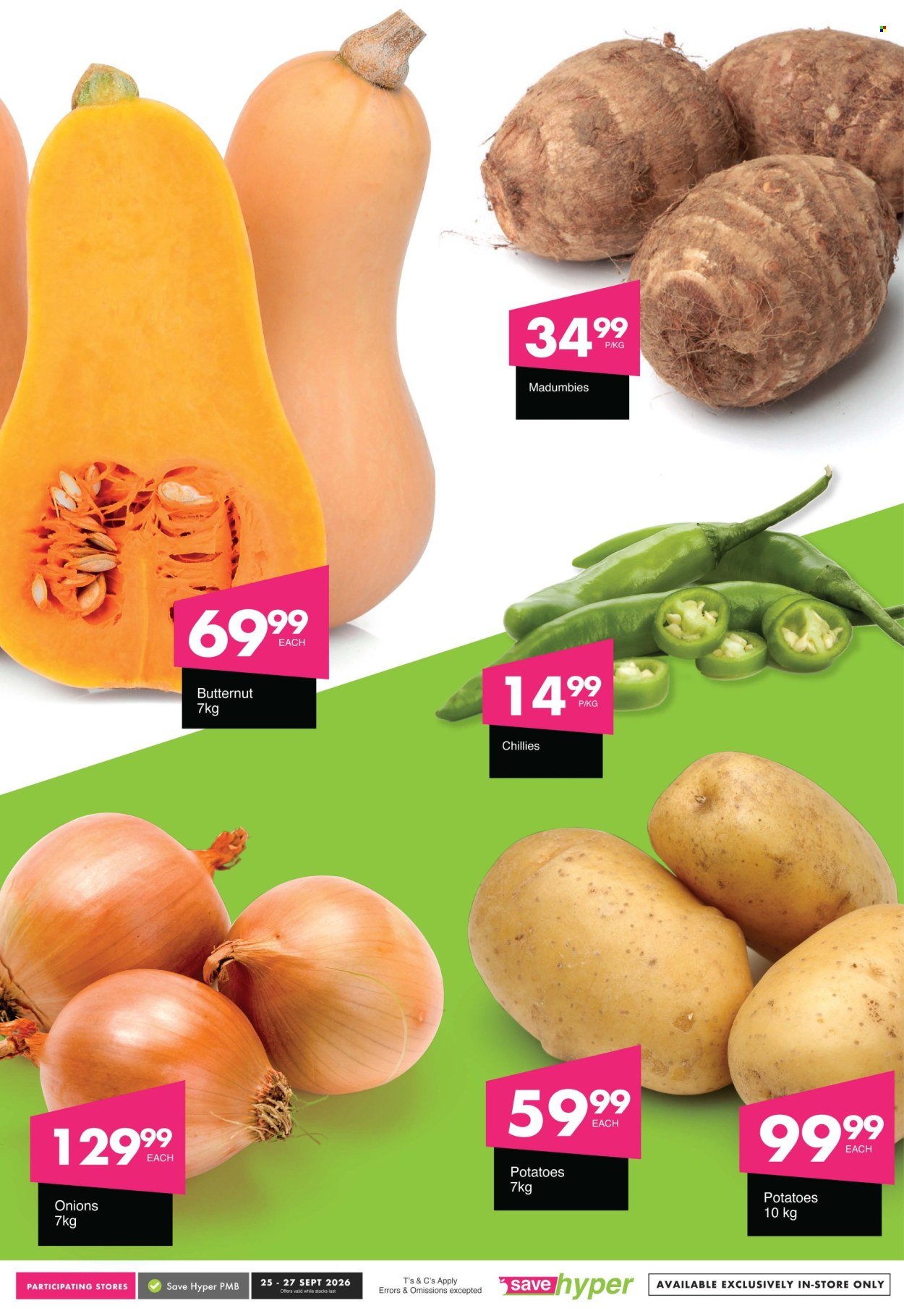SAVE specials - From Friday 25 Sept 2026