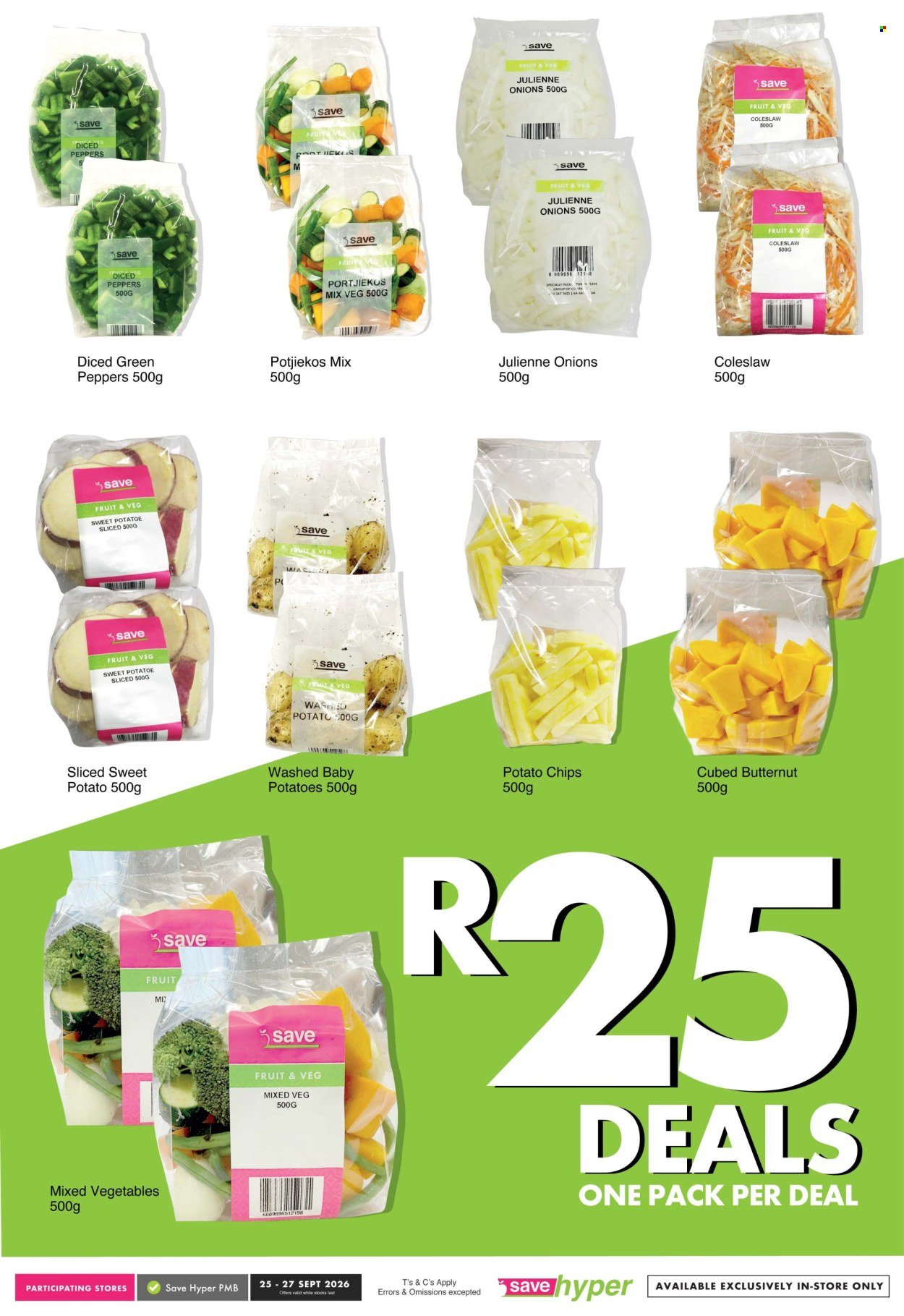 SAVE specials - From Friday 25 Sept 2026
