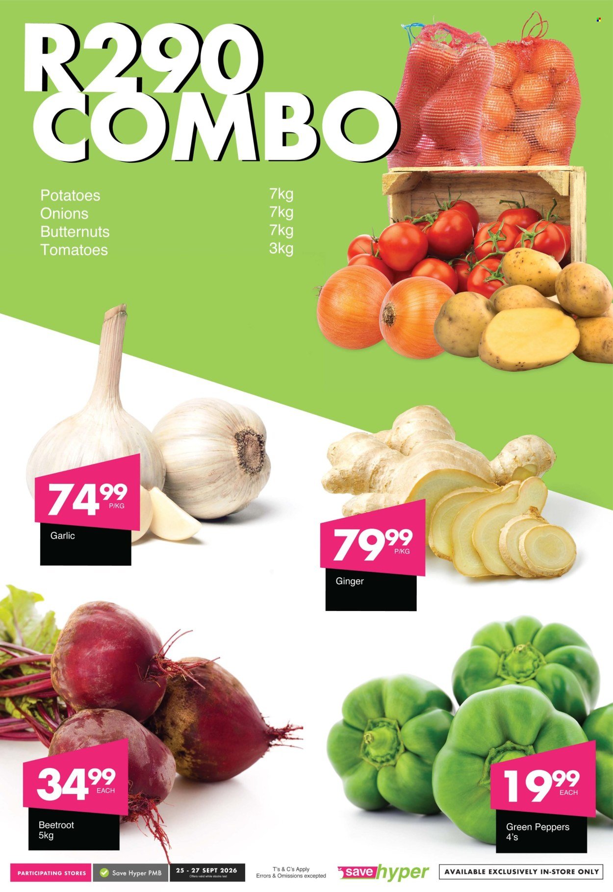 SAVE specials - From Friday 25 Sept 2026