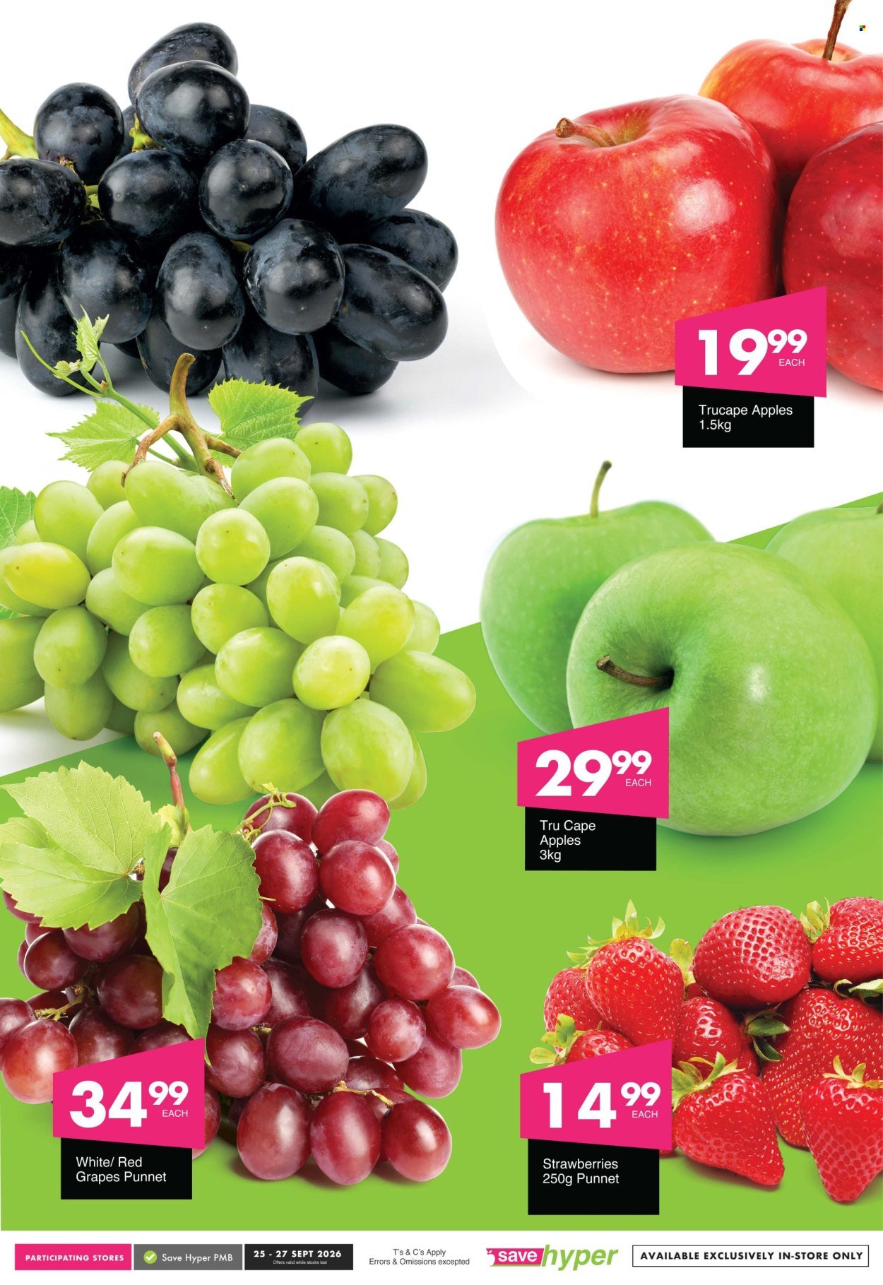 SAVE specials - From Friday 25 Sept 2026