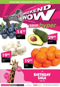 SAVE specials - From Friday 25 Sept 2026
