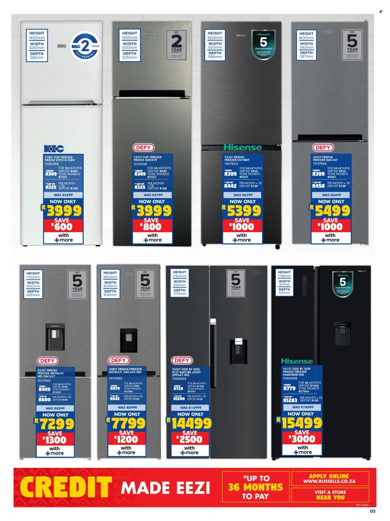 RUSSELLS specials - From Wednesday 20 May 2026 (2026-05-20 - 2026-06-17) | 3