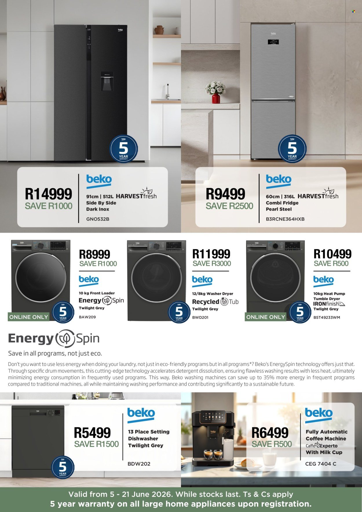 HOUSE & HOME specials - WARM UP YOUR HH WITH BEKO