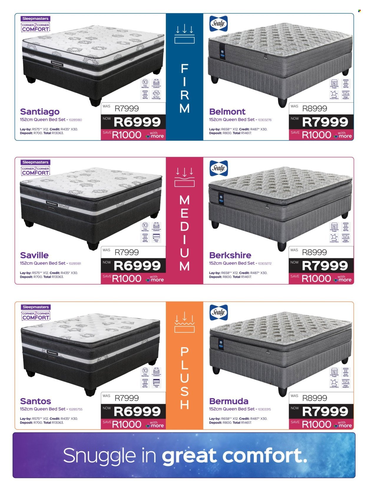 SLEEPMASTERS specials - From Thursday 18 Jun 2026