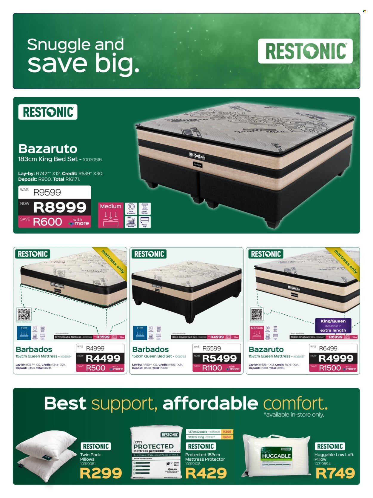 SLEEPMASTERS specials - From Thursday 18 Jun 2026