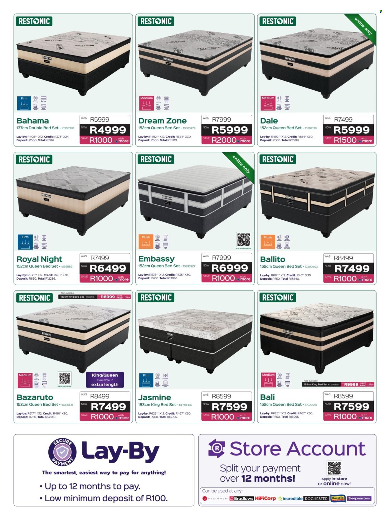 SLEEPMASTERS specials - From Thursday 18 Jun 2026
