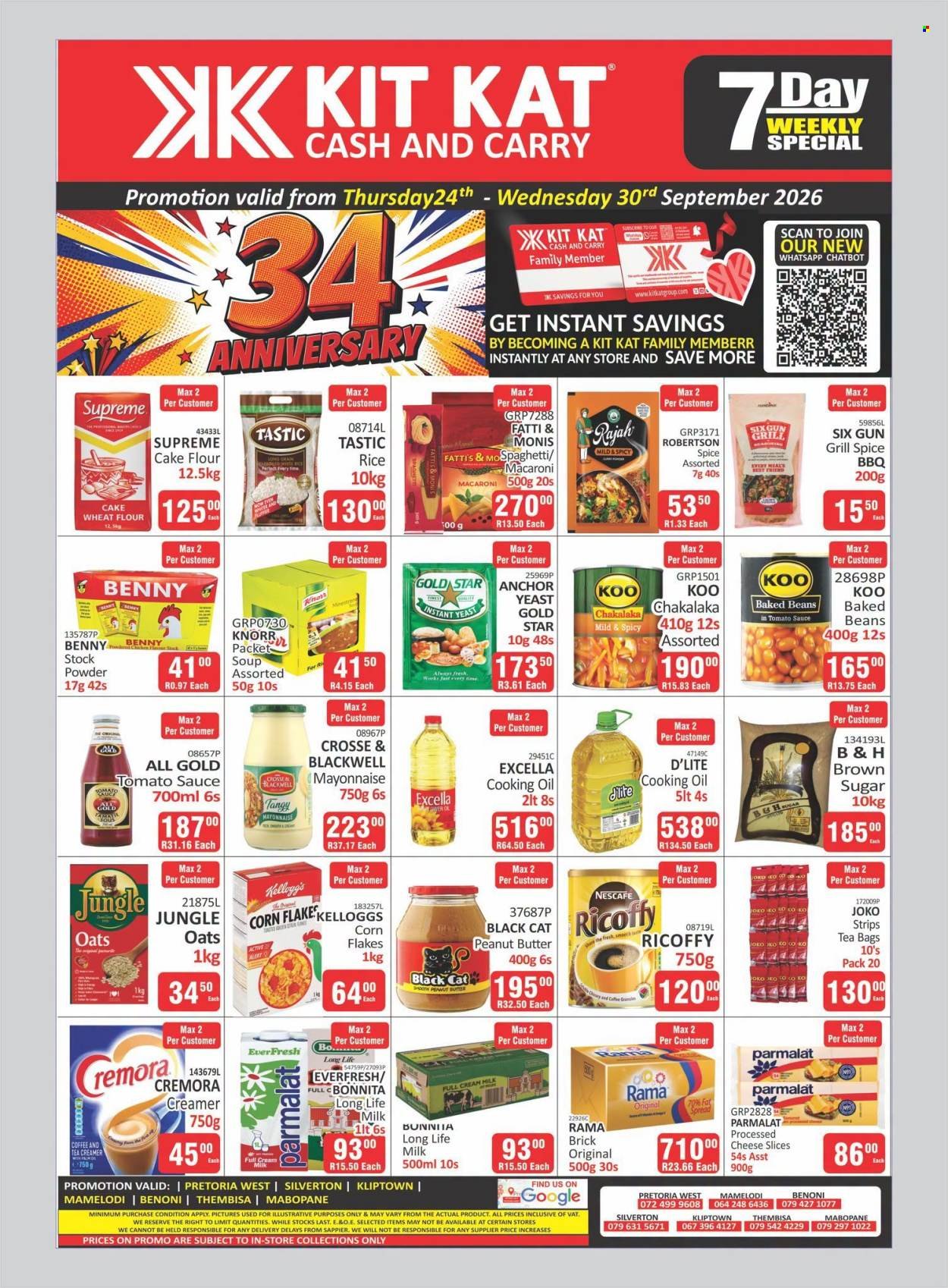 KIT KAT CASH & CARRY specials - Weekly specials