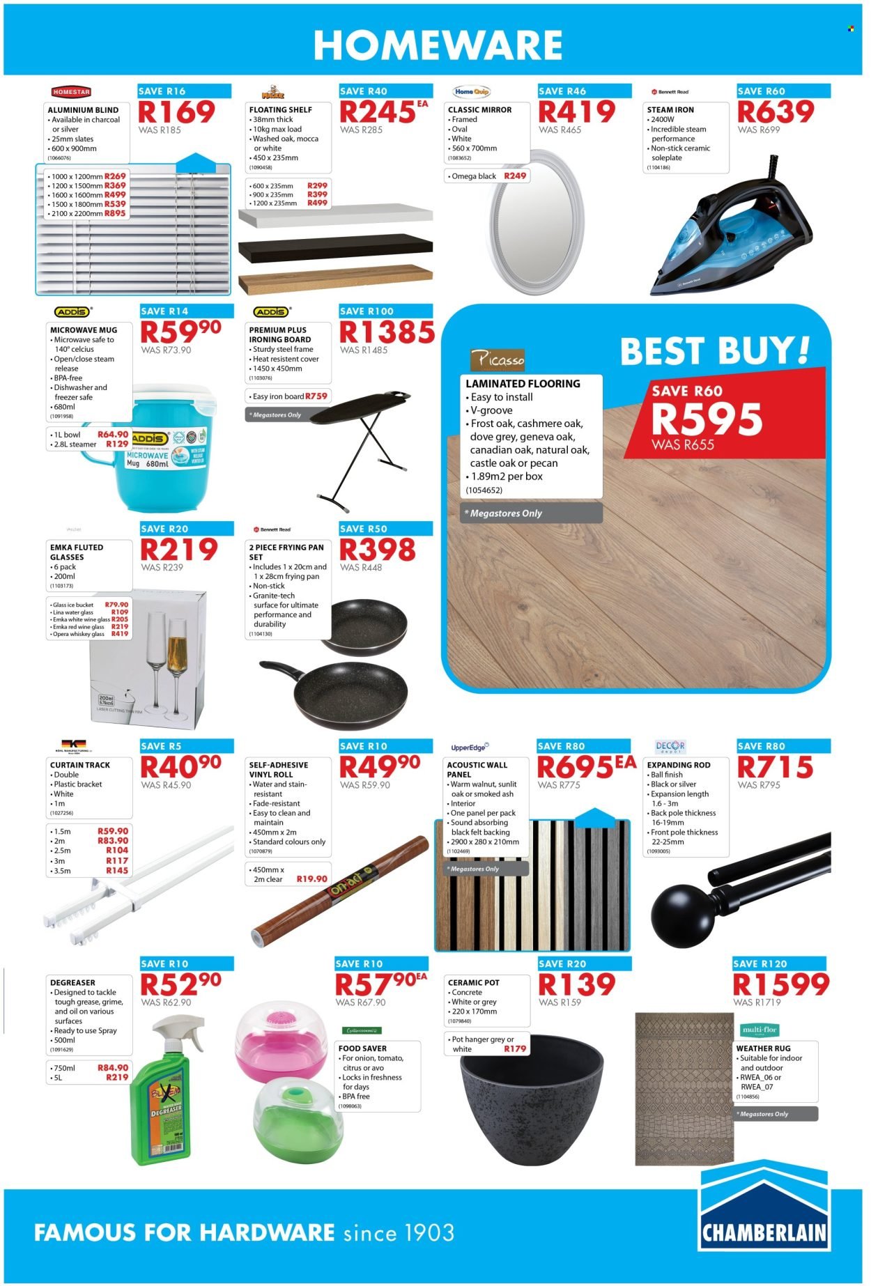 CHAMBERLAIN specials - From Monday 19 Oct 2026