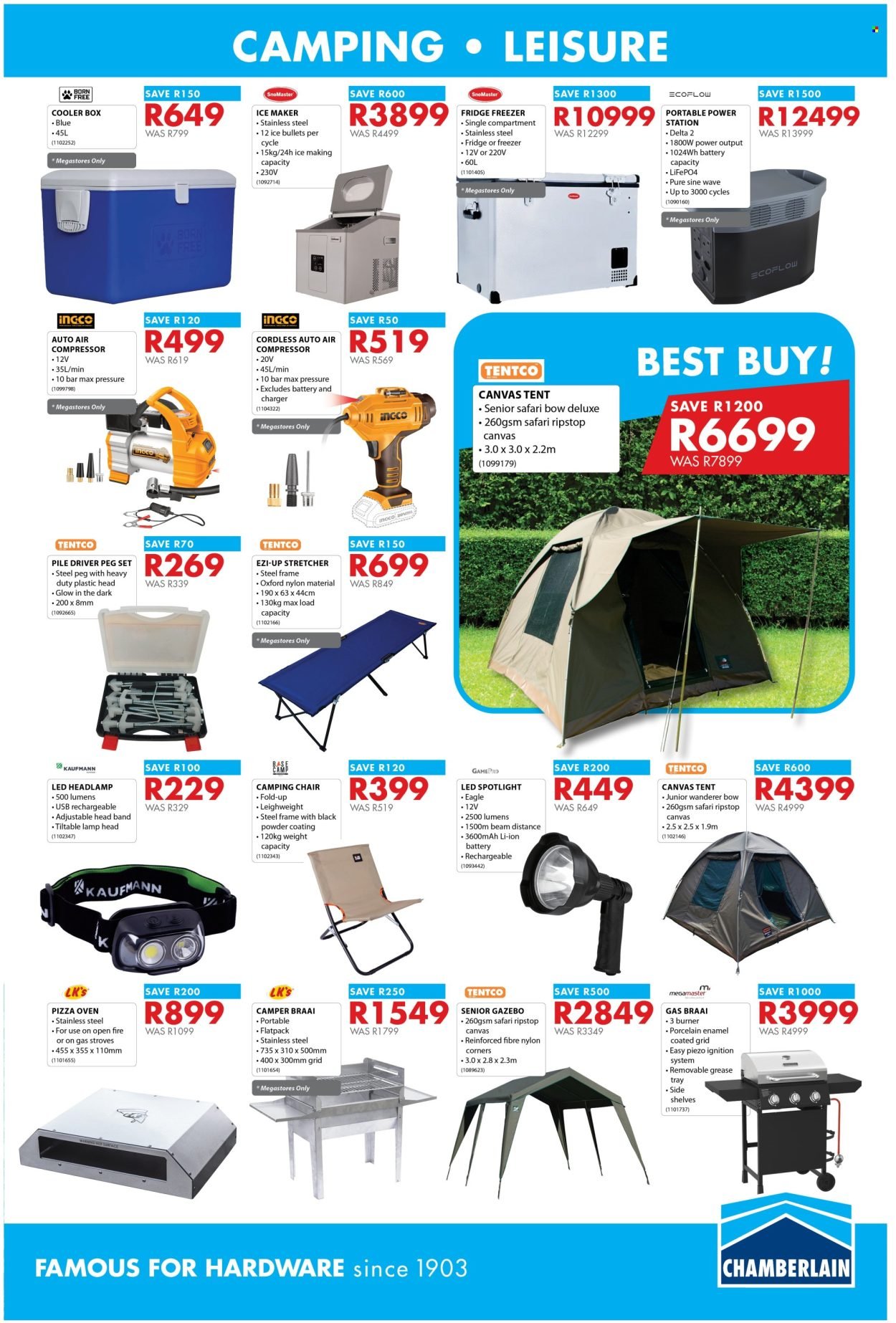 CHAMBERLAIN specials - From Monday 19 Oct 2026