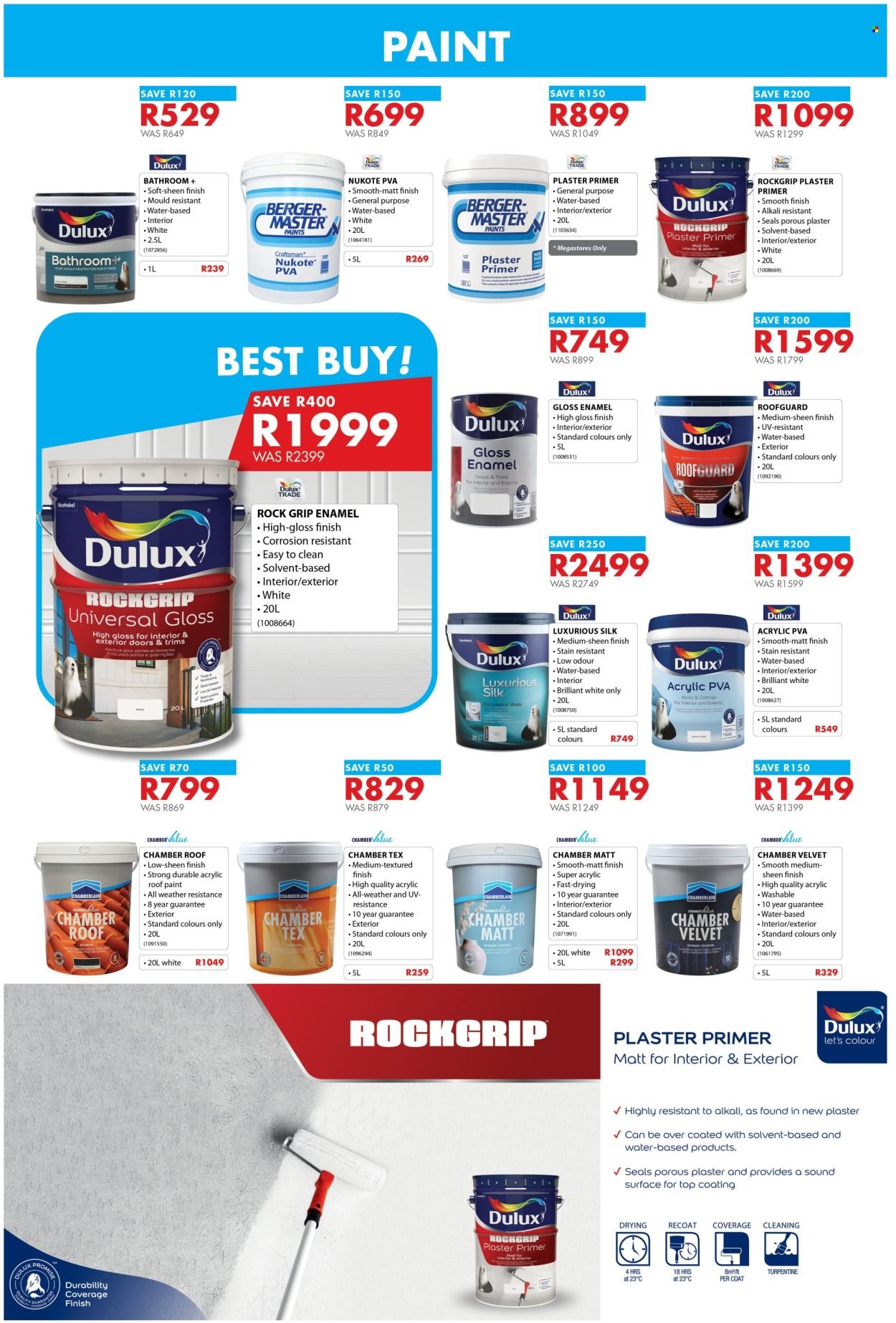 CHAMBERLAIN specials - From Monday 19 Oct 2026