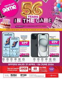 GAME specials - 56 Years In The Game (2026-04-21 - 2026-06-06)