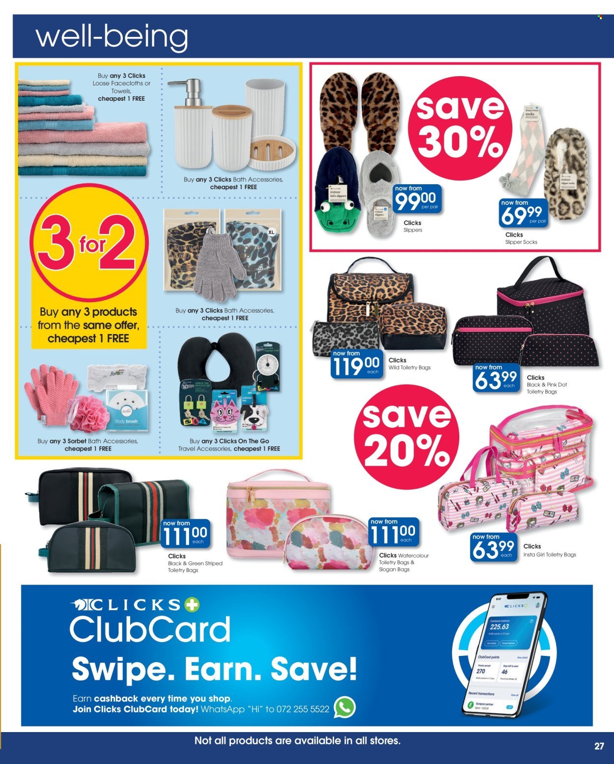CLICKS specials - From Tuesday 25 Aug 2026