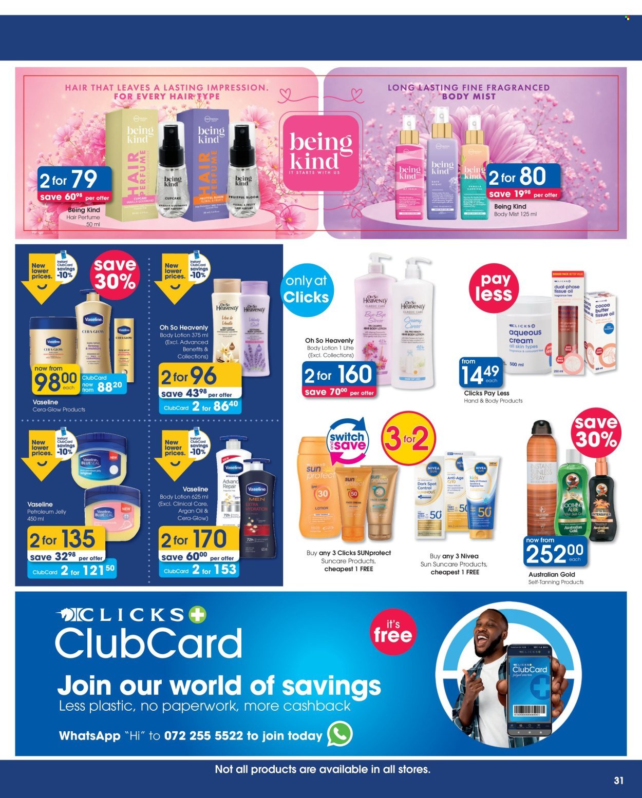 CLICKS specials - From Tuesday 25 Aug 2026