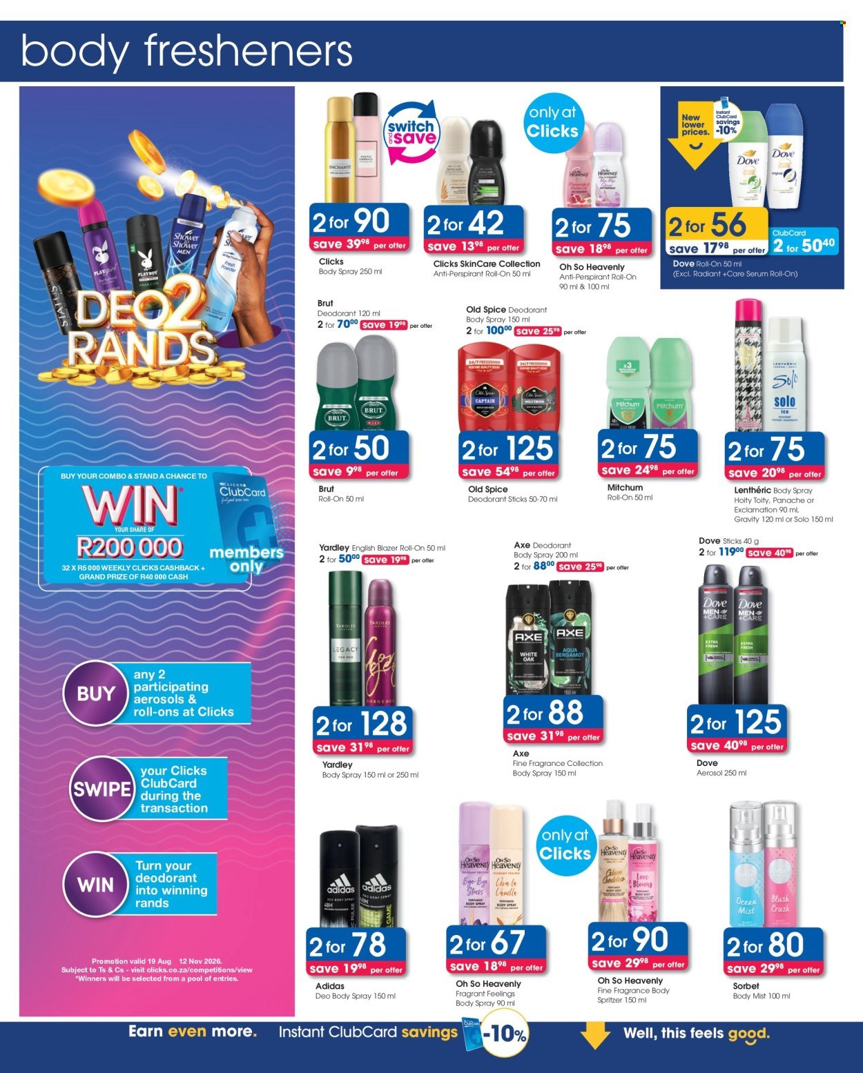 CLICKS specials - From Tuesday 25 Aug 2026