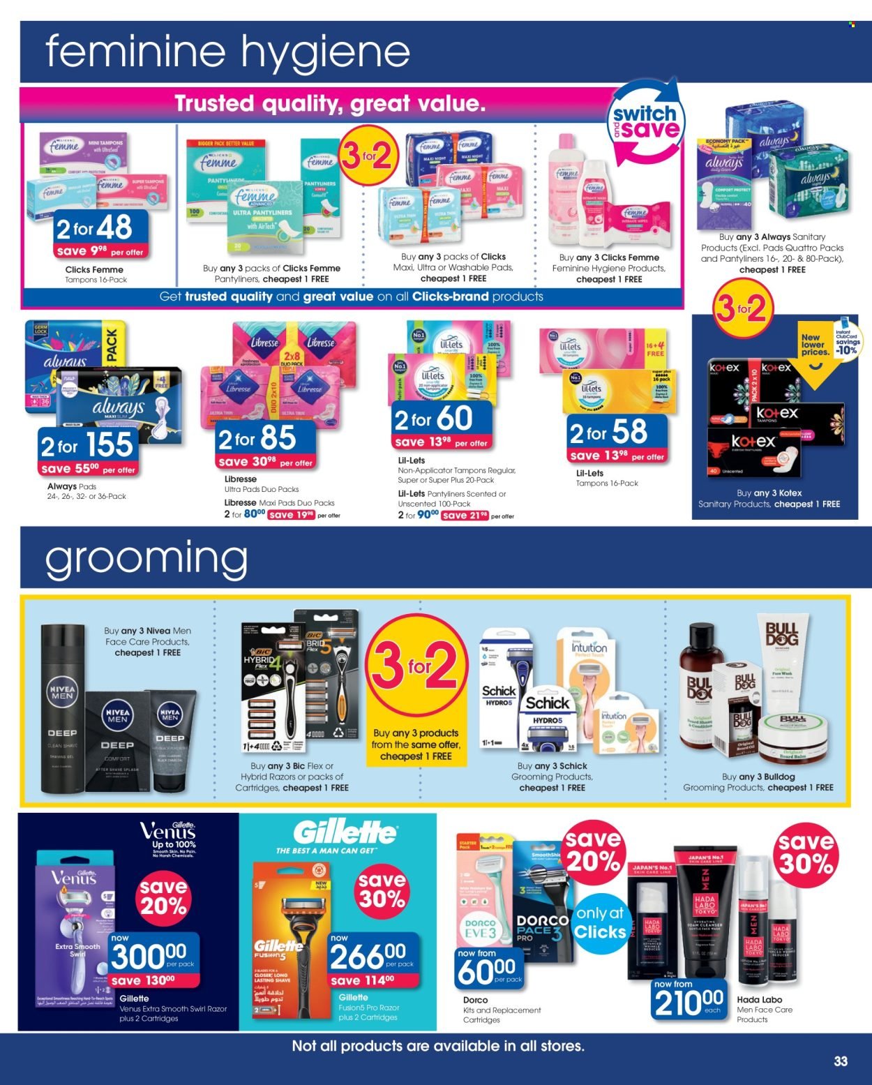CLICKS specials - From Tuesday 25 Aug 2026