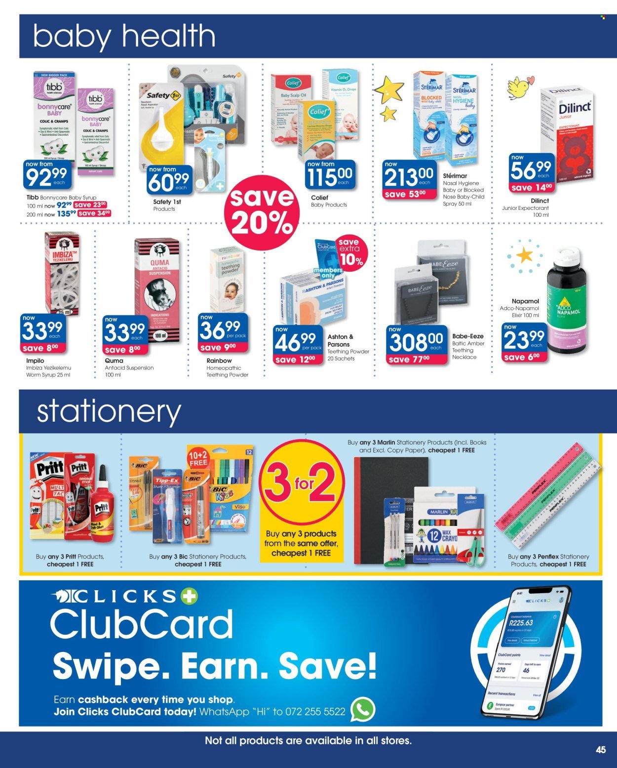 CLICKS specials - From Tuesday 25 Aug 2026