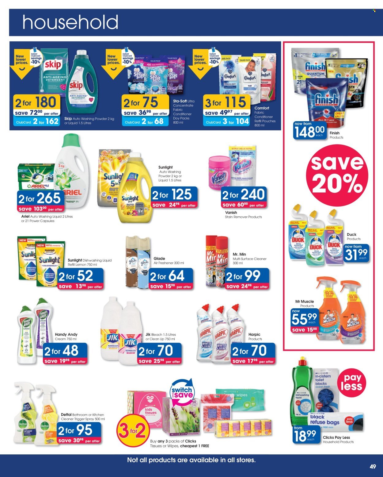 CLICKS specials - From Tuesday 25 Aug 2026
