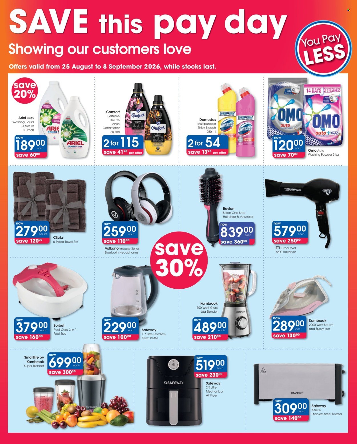 CLICKS specials - From Tuesday 25 Aug 2026