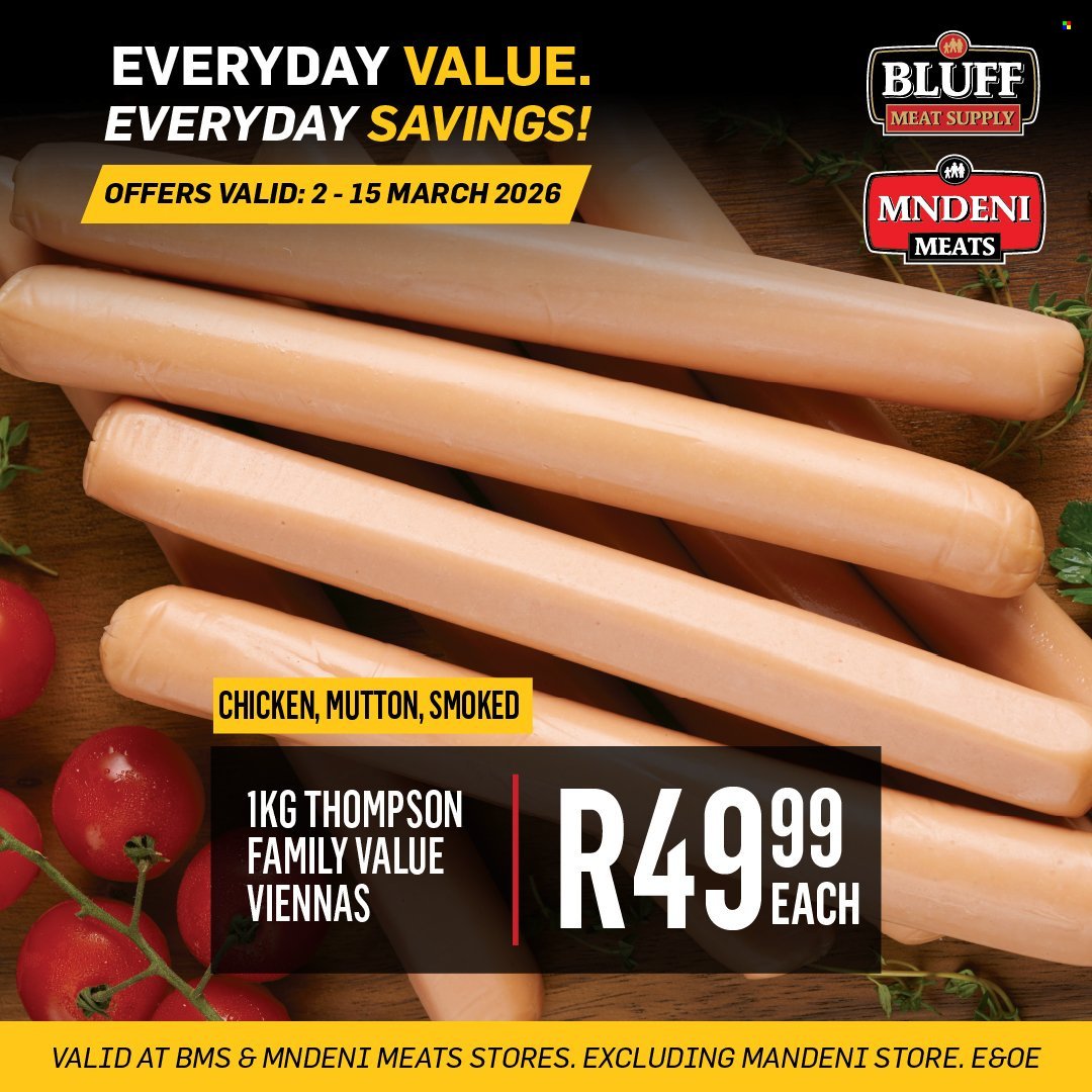 BLUFF MEAT SUPPLY specials - From Monday 2 Mar 2026 (2026-03-02 - 2026-03-15) | 5