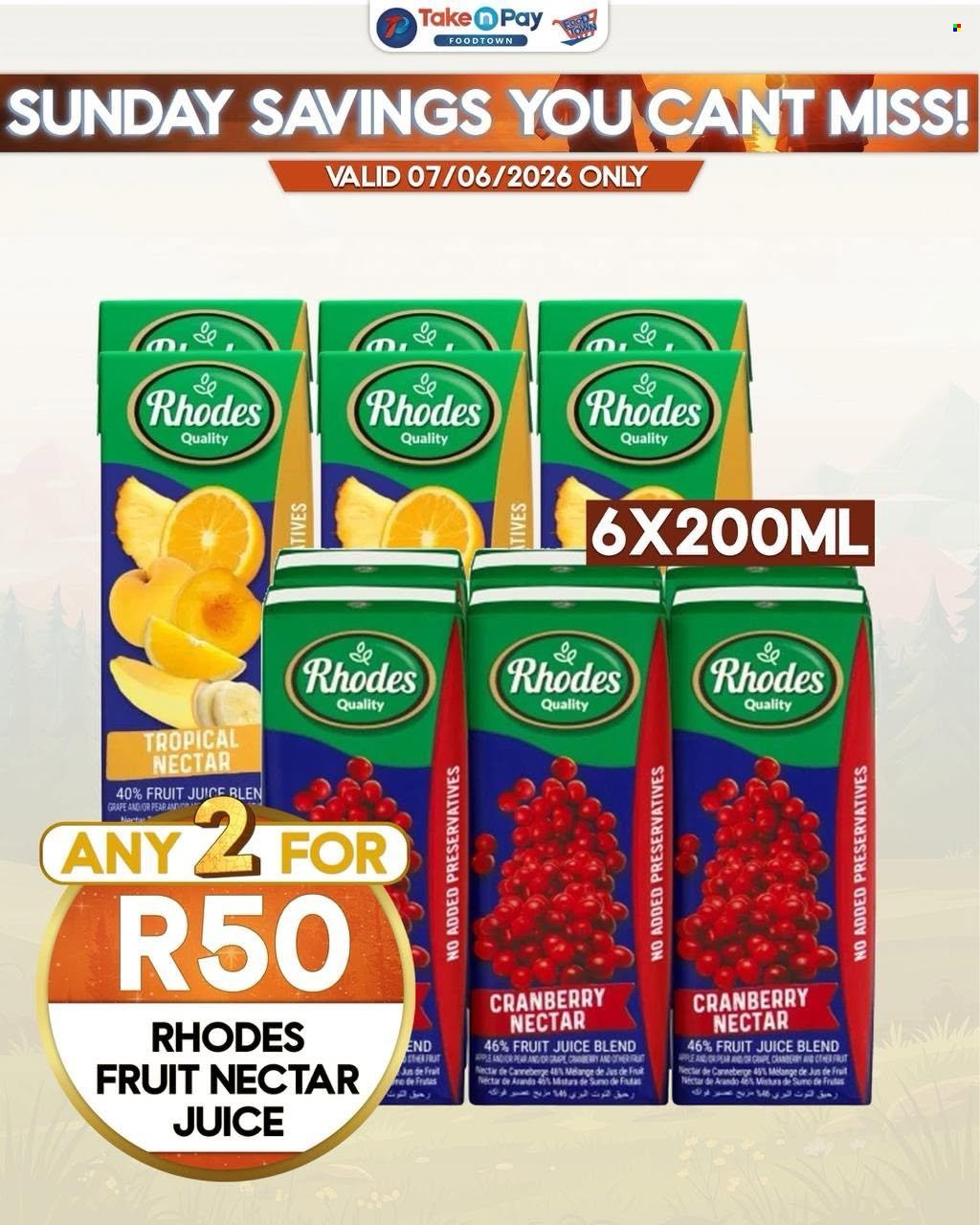 TAKE N PAY specials - From Sunday 7 Jun 2026