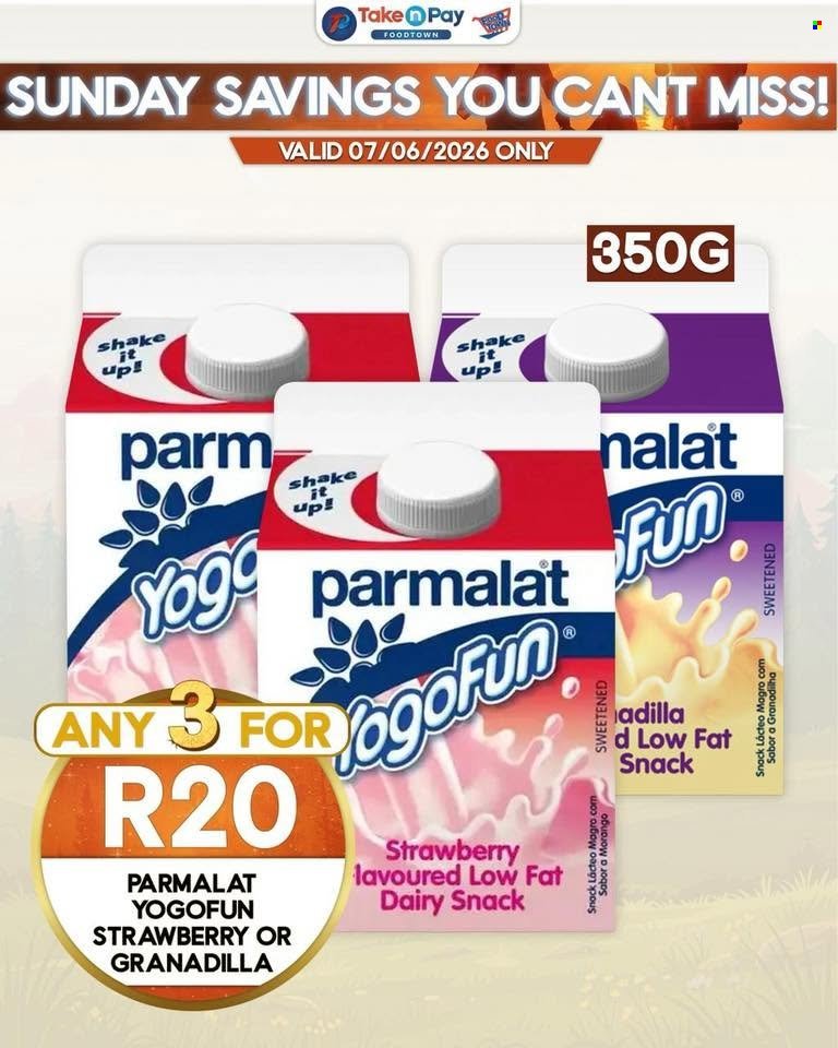 TAKE N PAY specials - From Sunday 7 Jun 2026