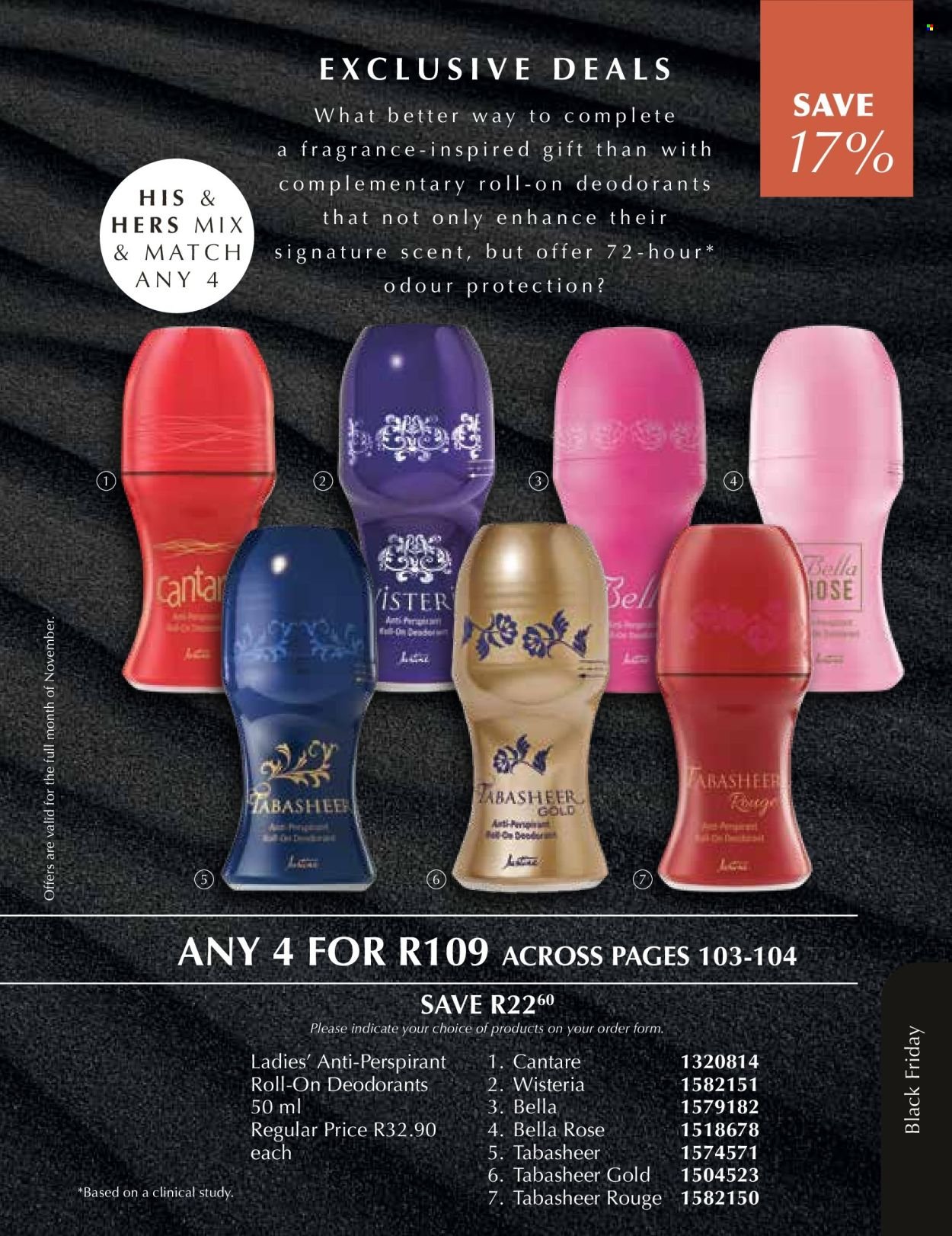 JUSTINE specials - NOVEMBER (2025-11-01 - 2025-11-30) | 104