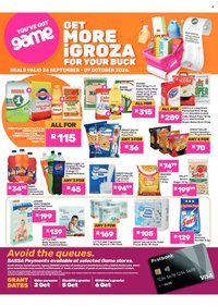 GAME specials - Get More iGroza For Your Buck