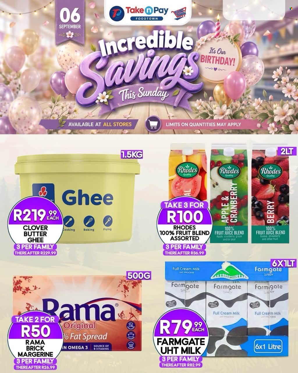 TAKE N PAY specials - From Sunday 6 Sept 2026