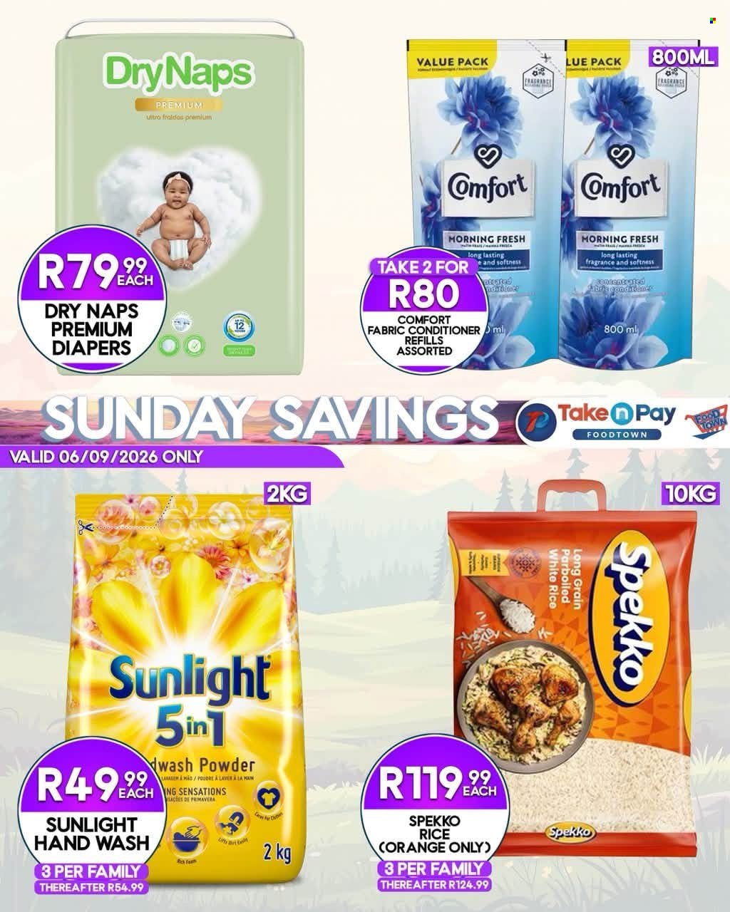 TAKE N PAY specials - From Sunday 6 Sept 2026