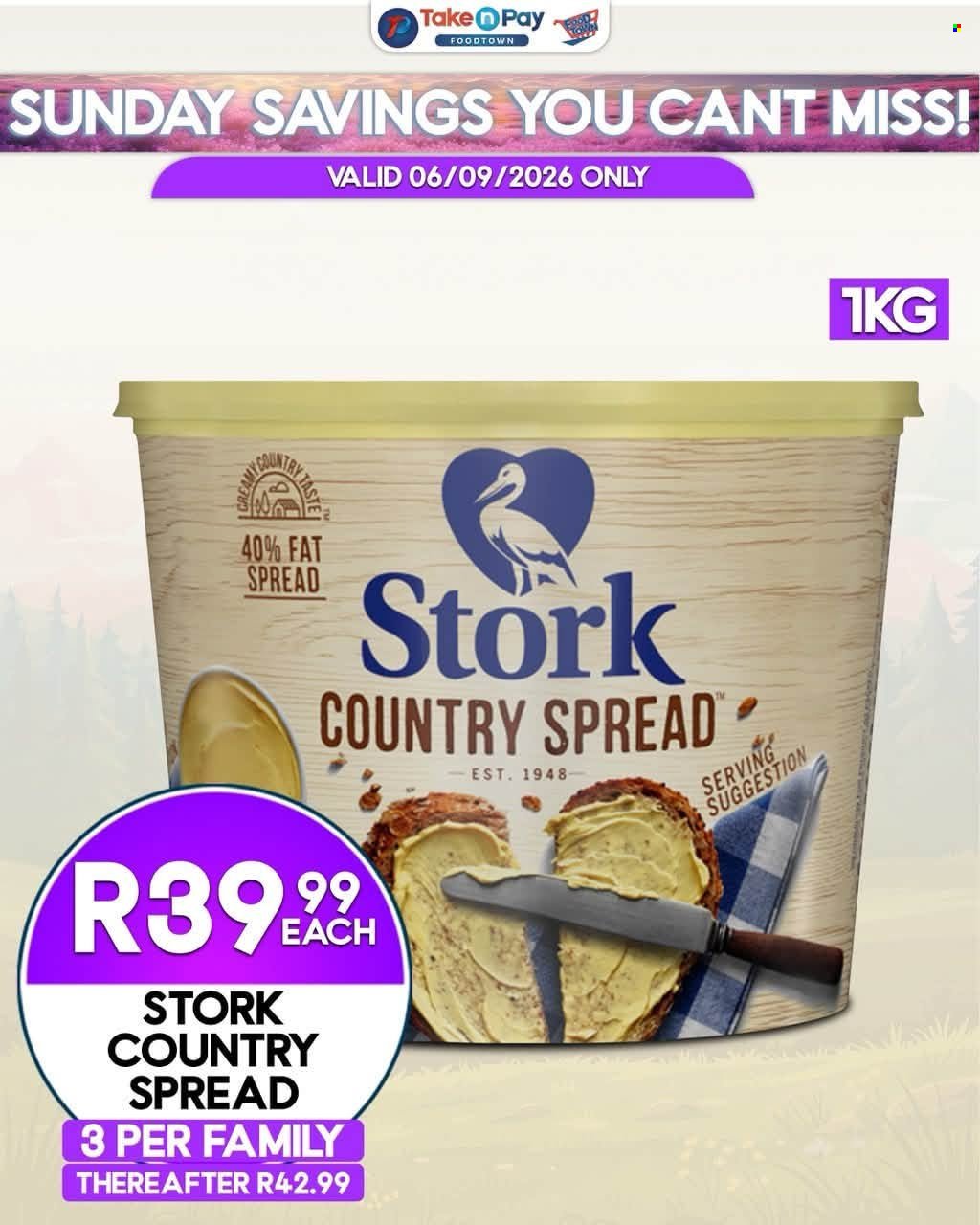 TAKE N PAY specials - From Sunday 6 Sept 2026