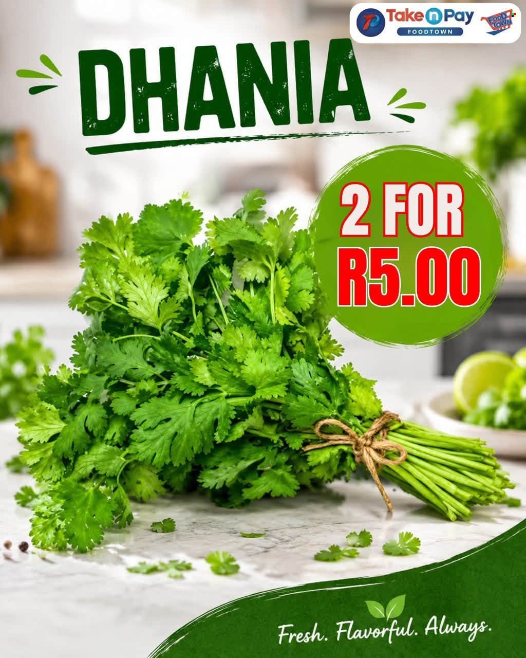 TAKE N PAY specials - From Sunday 6 Sept 2026