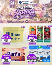 TAKE N PAY specials - From Sunday 6 Sept 2026