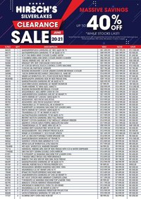 HIRSCH'S specials - From Saturday 20 Jun 2026
