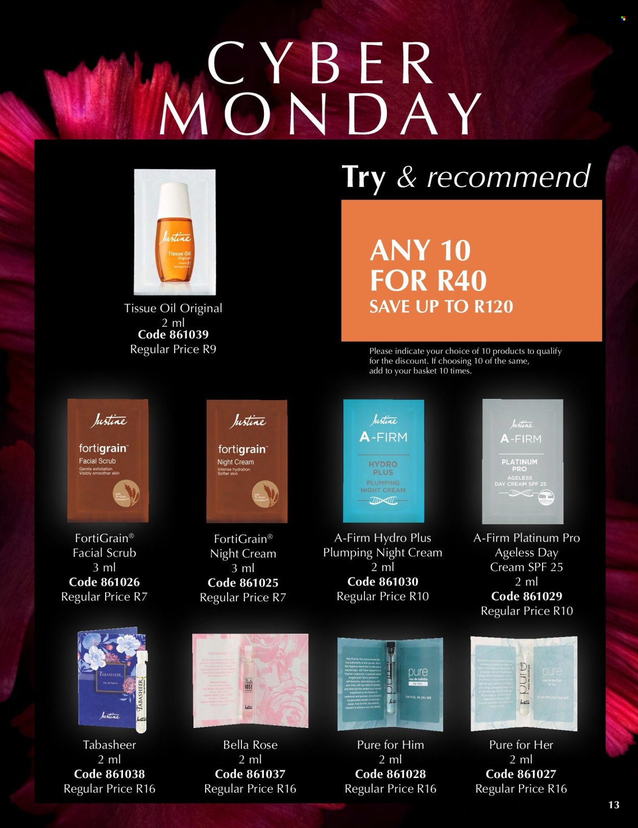 JUSTINE specials - CYBER MONDAY (2025-12-01 - 2025-12-07) | 13