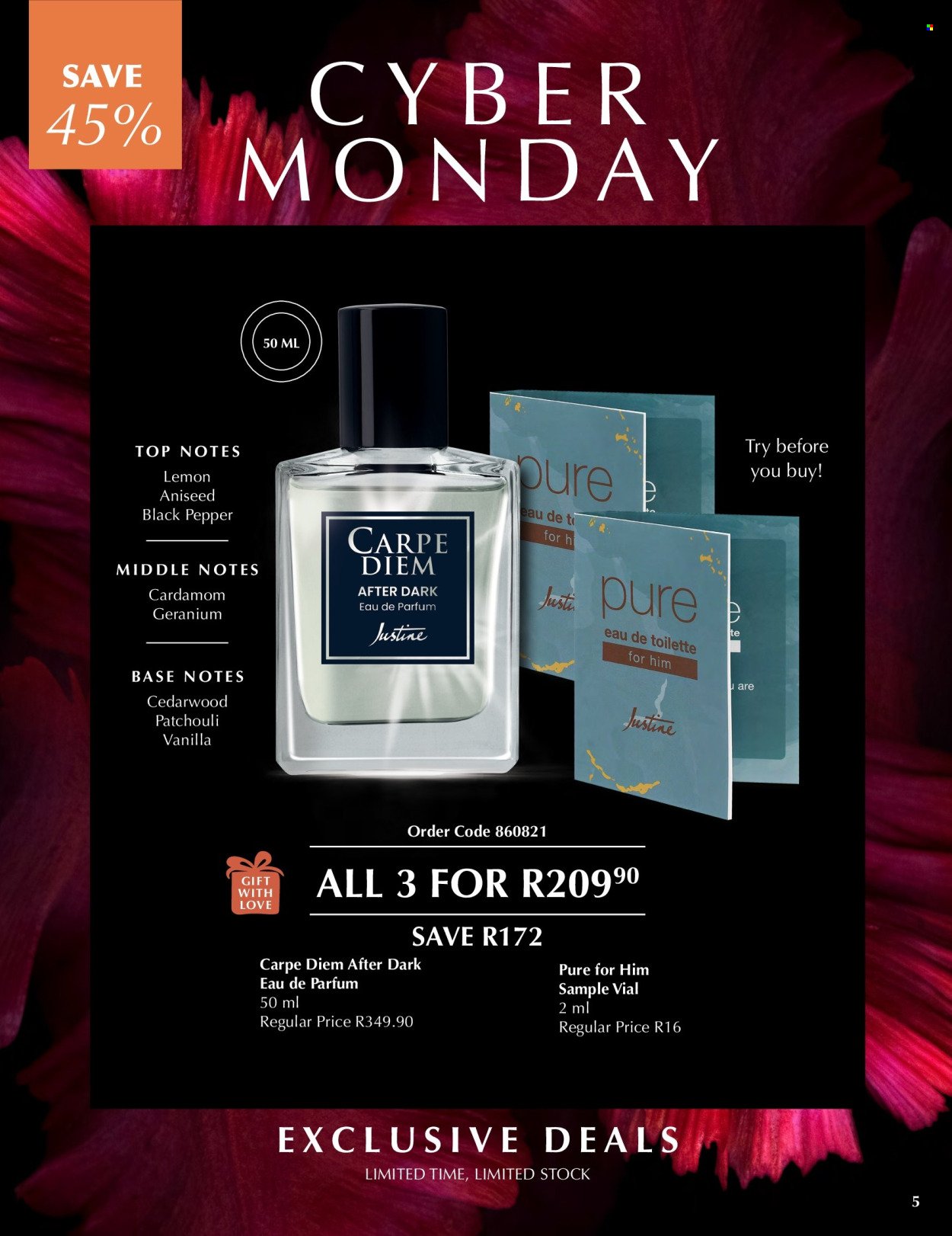 JUSTINE specials - CYBER MONDAY (2025-12-01 - 2025-12-07) | 5