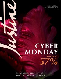 JUSTINE specials - CYBER MONDAY (2025-12-01 - 2025-12-07)