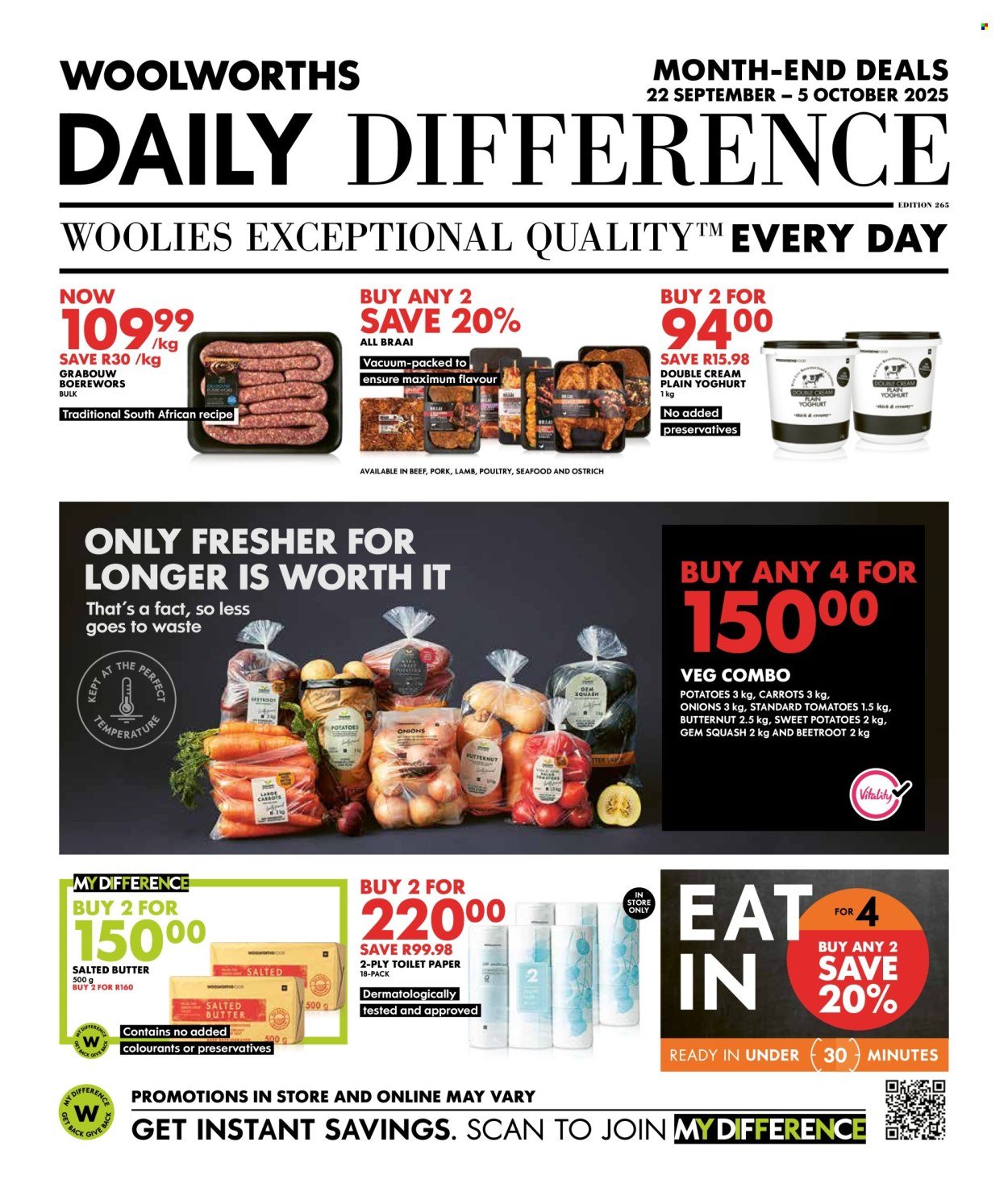 WOOLWORTHS specials - Daily Difference (2025-09-22 - 2025-10-05) | 1