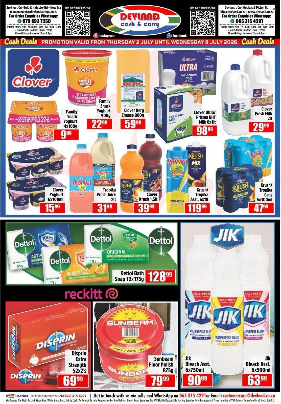 DEVLAND specials - From Thursday 2 Jul 2026