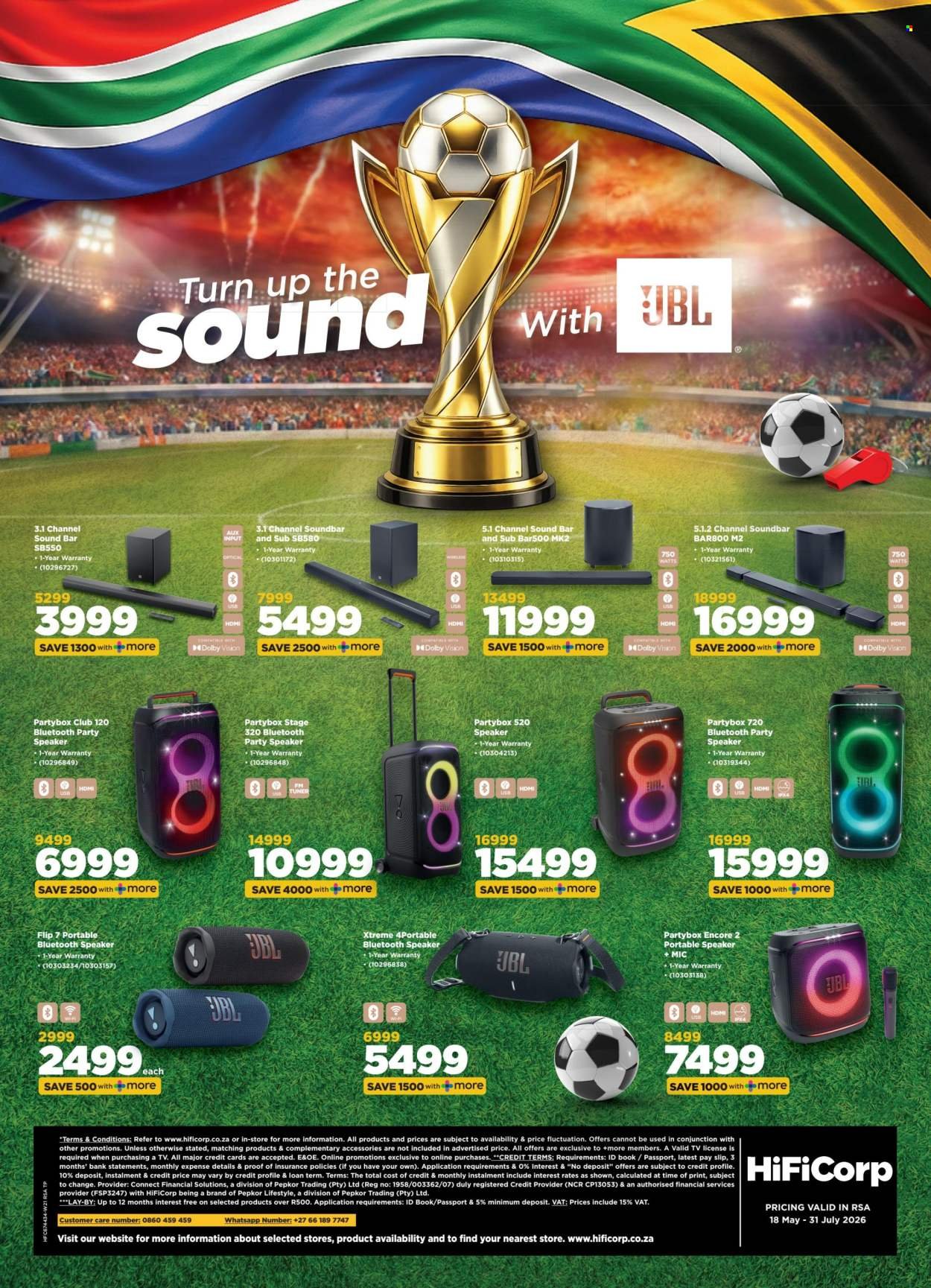 HIFI CORP specials - From Monday 18 May 2026