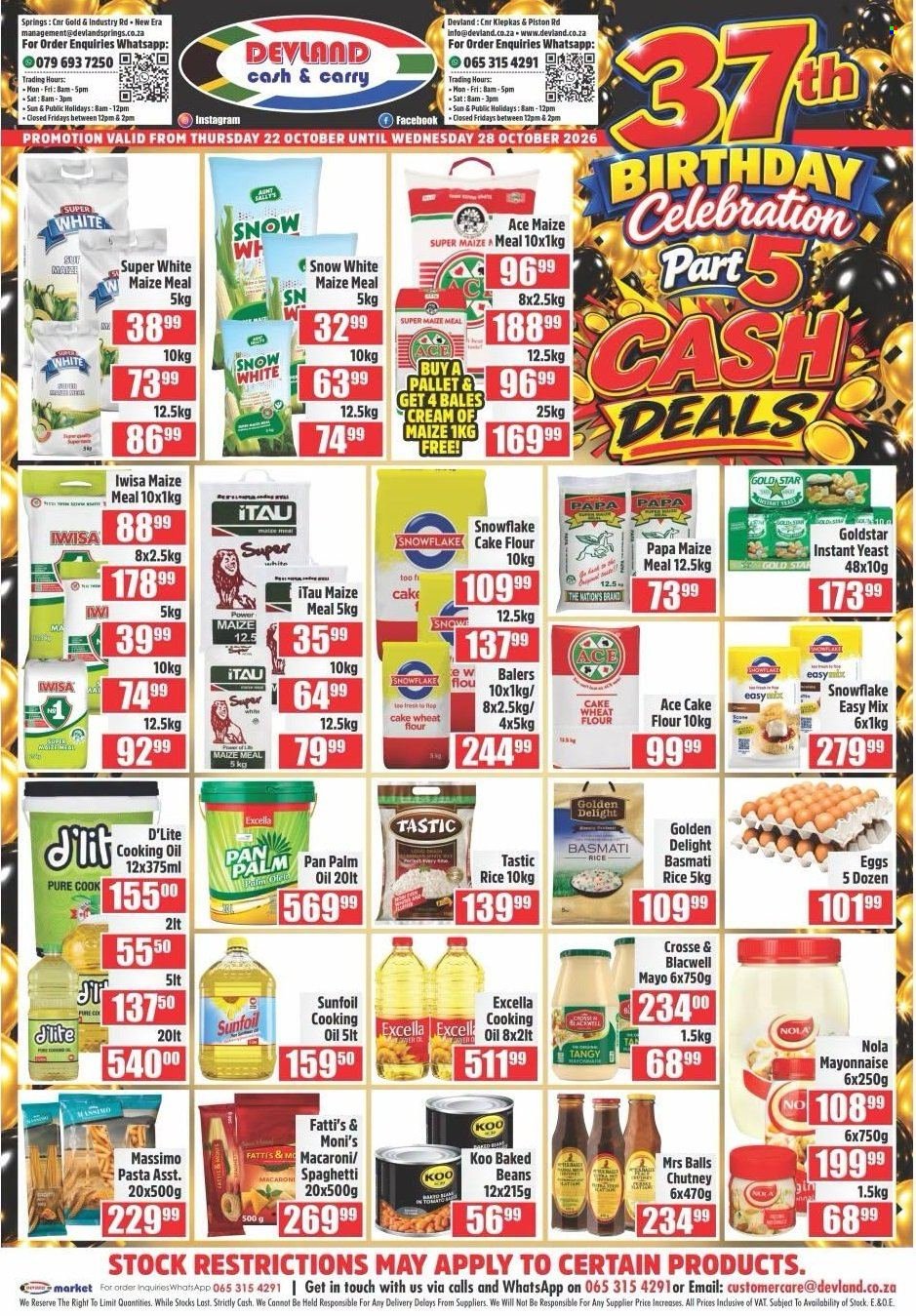 DEVLAND specials - From Thursday 22 Oct 2026